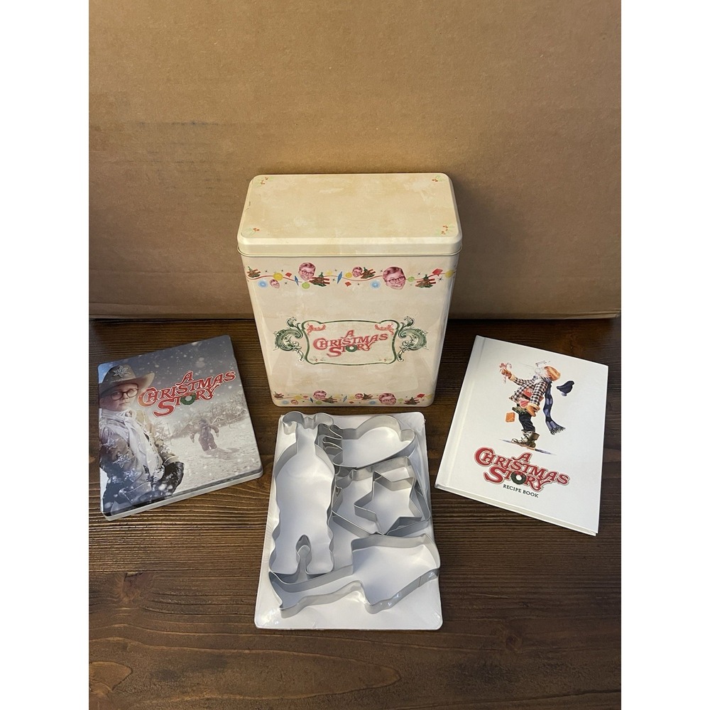 A Christmas‎ Story Collector Tin Gift Set DVD/Blu-ray+Recipe Book+Cookie Cutters